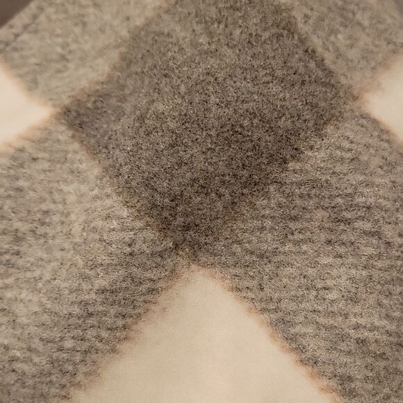 Express faux Wool Plaid Belted Cape Coat M/L - Picture 4 of 4